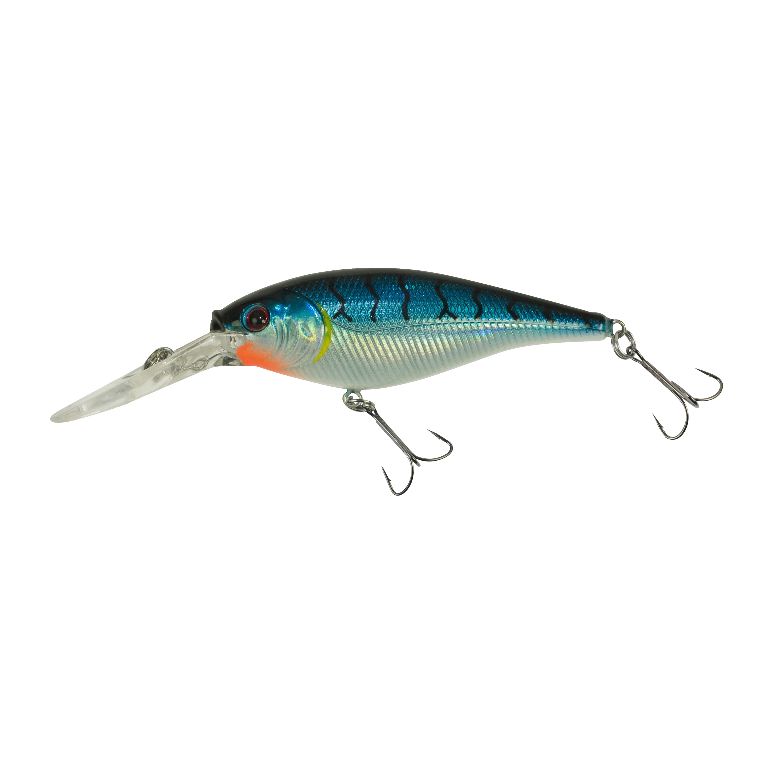 (4 pack) Berkley Flicker Shad Fishing Lure, Blue Tiger, 1/2 oz