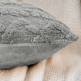 thumbnail image 5 of NOMADIC NOOK 4 Pcs Short Plush Throw Pillow Covers Decorative Cushion Covers for Sofa White/Light Gray 20" x 20", 5 of 6