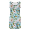 thumbnail image 2 of Favoffer Women Floral Tank Top Sleeveless Square Neck Flowy Loose Going Out Tops Summer Blouses Beach Party Vacation Daily Wear, 2 of 6