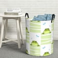 thumbnail image 6 of Honeii Frogs and Dragonflies Print Laundry Hamper Basket,Baby Nursery Woven Storage Basket for Toys Bin,Pillows,Blankets,Clothes-Small, 6 of 6