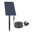thumbnail image 1 of Bomba de agua solar para fuente al aire libre, bomba de agua solar de 2,5 W para fuentes, estanque, kit con estaca, bomba de energía solar para baño de pájaros, estanque, jardín, patio trasero, piscin, 1 of 5