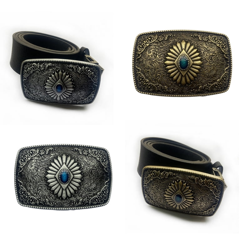 Retro-Belt Buckle for Men Women Zinc-Alloy Belt Buckle  display picture 2