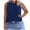 Blue, variant on Plus Womens High Neck Tank Tops 2026 Summer Sleeveless T Shirts Plus Size Casual Plain Shirt Loose Fit Basic Tees Cozy Soft Pullover Tanks