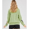 thumbnail image 6 of Women'S Cable Knit Long Sleeve Open Front Cardigan Sheep V-Neck Button Down Sweater Coat Outwear Grass Green XS, 6 of 7