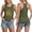 b-4Green7, variant on FUYUDY Women'S Tank Top Casual Summer Ribbed Sleeveless Racerback Crew Neck Patterned Print Loose Fit Vest Comfortable Stretchy Basic Female Camisole For Casual Daily Wear,Army Green,L
