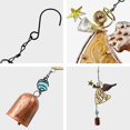 thumbnail image 3 of Metal Angel Wind Chime Hanging Decoration Ornament Bells Wing Angel Bell Decorative Hanging Bells, Gifts for Home Garden Decor Crafts, (Yellow), 3 of 5