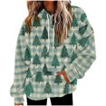 thumbnail image 3 of Zynoxe Women's Ugly Christmas Sweatshirt Drawstring Pullover Hoodies for Women Warm Fleece Long Sleeve Sweatshirt Fashionable Printed Sweatshirts with Kangaroo Pocket S, 3 of 6