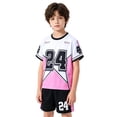 thumbnail image 2 of TIANZEN Lightweight Kids Athletic For Boys And Girls Breathable Mesh Summer Basketball And Shorts Outfit For Play Suspender Dress Toddler, 2 of 4