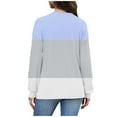 thumbnail image 5 of ylioge S-5X Plus Size Womens V Neck Sweatshirts Long Sleeve Shirts Casual Color Block Pullover Comfortable Athletic Workout Sweatshirt Tops, 5 of 7