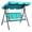 Blue, variant on 3-Seat Outdoor Patio Swing with Adjustable Canopy and Heavy-duty Metal Frame-Blue