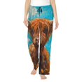 thumbnail image 1 of Balery Cute Cow Sunflowers Art Pantalones de pijama para mujer, pijamas ultraligeros, pantalones de estar por casa-3X-Large, 1 of 6