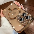 thumbnail image 2 of New Official Desert Gold Phone Case For iPhone 16 15 14 13 12 11 Pro Max Plus Clear Magsafe Magnetic Lens Protect Soft Cover, 2 of 10