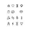thumbnail image 1 of UOYOTT Waterproof Tattoo Stickers Long-lasting Temporary Fake Tattoos Cute And Interesting Personality Unisex Fake Pattern Waterproof, 1 of 1