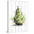 thumbnail image 3 of Marmont Hill "Poire Verte 3" By Marie-Eve Pharand Painting Art Print On White Wood, 24.0" x 1.5", 3 of 5