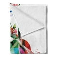 thumbnail image 2 of Cello Soft Flannel Fleece Throw Blanket, Abstract Floral Polygonal Design of String Instrument with Music Notes, Cozy Plush for Indoor and Outdoor Use, 70" x 90", Multicolor, by Ambesonne, 2 of 5