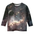 thumbnail image 4 of ZTKWD Boys Girls Tie Dye Shirt 3D Graphic T-Shirt Cool Crewneck 3/4 Sleeve Top Tees for Kids 6-16 Years, 4 of 4