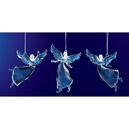 Religious Crystal - Club Pack of 36 Icy Crystal Religious Christmas Dancing Angel Ornaments 3.5