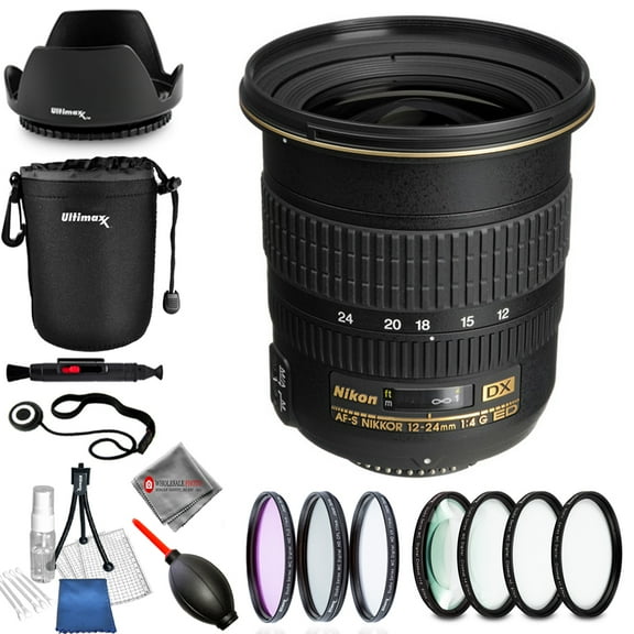 Nikon AF-S DX Zoom-NIKKOR 12-24mm f/4G IF-ED Lens #2144 Pro Bundle