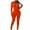 Orange, variant on Jumpsuits for Women Dressy Women's Summer Casual Sexy V-neck Jumpsuit Waistband Slimming Jumpsuit