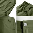 thumbnail image 4 of Zimjoy Hiking Shorts for Men Water Resistant Quick Dry Outdoor Work Tactical Cargo Shorts with Multi-Pocket (No Belt), Dark Green 3XL, 4 of 5