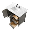 thumbnail image 5 of Vanity Art 42" Double Door Bathroom Vanity with Sink, Freestanding Storage Cabinet with Engineered Marble Top, Flip Down Tray, Drawer, and Shelf, 5 of 6