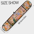 thumbnail image 3 of Yayeee Double Oven Mitt Kitchen Heat Resistant Baking 35" x7" Quilted Glove, Orange Cityscape Painting, 3 of 6