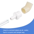 thumbnail image 5 of Unique Bargains 12mm Barb x 25mm Spigot Straight PVC Pipe Fitting Adapter White 3 Count, 5 of 5