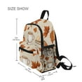 thumbnail image 3 of FORMRS School Backpack with Front Zippered Pocket 12" Student Travel Daypack, Fall Mug Pattern, 3 of 6
