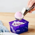 thumbnail image 6 of Eisportionierer aus Edelstahl mit Auswerfer, Eislöffel Eiscreme Löffel Ice Cream Scoop für Eiscreme Kuchen Teig Fleischbäll Melone Drachenfrucht Papaya Wassermelone, 6 of 8