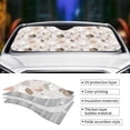 thumbnail image 3 of Yiaed Rabbit In Space Print Car Windshield Sunshade Front Auto Car Front Window Sun Shade Foldable Sun Visor Shield Cover Auto Accessories for Sedan SUV Truck-Small, 3 of 5