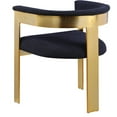 thumbnail image 5 of Meridian Furniture Romeo Navy Boucle Fabric Dining Chair (Set of 2), 5 of 8