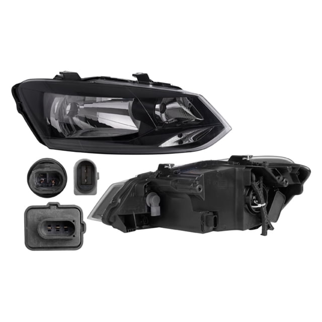 Faro Vento 2014 A 2015 Volkswagen Der Fdo Negro Eléctrico C/Motor DEPO
