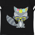 thumbnail image 4 of Inktastic Hipster Raccoon, Raccoon With Glasses, Flowers Boys or Girls Toddler T-Shirt, 4 of 5