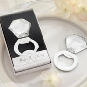 Kate Aspen Shine, Sparkle & Pop! Diamond Ring Bottle Opener - Set of 12 - Perfect Wedding Favor or Guest Gifts for Bridal Showers