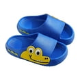 thumbnail image 4 of BLTIBY Toddler Little Kids Summer Sandals Non-Slip Girls Boys Slide Lightweight Comfort Beach Water Shoes Cute Shower Pool Slippers Home Shoe Blue 4-5 Years, 4 of 4