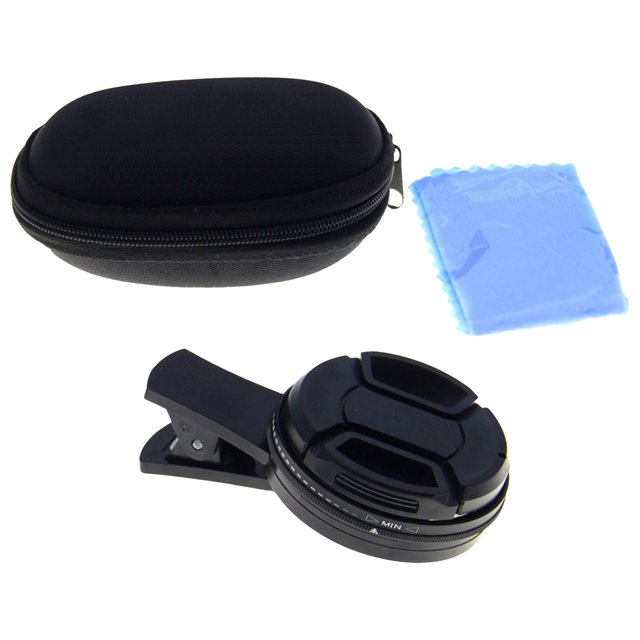 Kit Universal De Lentes Para Cámara De Teléfono Para Ver Eclipses Filtro Nd Ajustable Tapa Para Lente Paño De Limpieza Y Caja De Almacenamiento