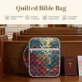 thumbnail image 4 of FOR U DESIGNS Leopard Print Bible Case for Women Men Quilted Bible with Case Multifunctional Carrying Organizer Bag Christian Bible Accessories with Handle, 4 of 7