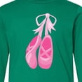 thumbnail image 4 of Inktastic Ballet Shoes, Ballet Slippers, Ballet Dance, Pink Long Sleeve Youth T-Shirt, 4 of 5