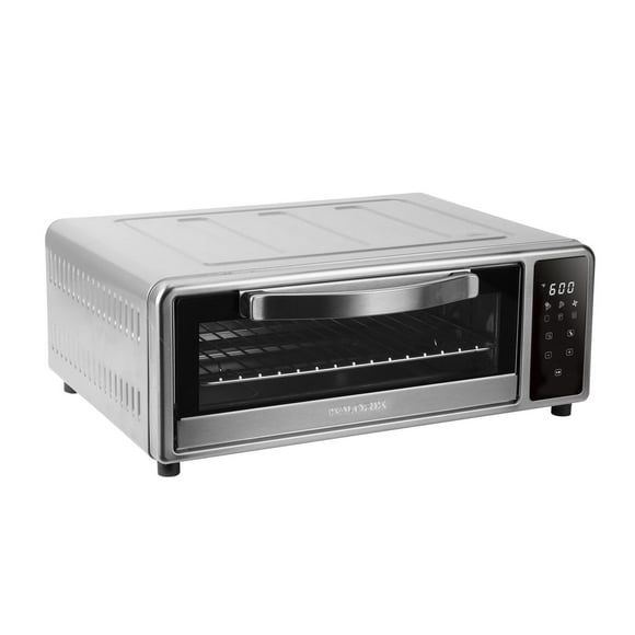 Kalorik MAXX High Heat 600°F Air Fryer and Pizza Oven with Pizza Stone, in Stainless Steel (AFKA600PZB43)