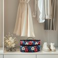 thumbnail image 4 of HELLHERO Flowers Pattern Portable Steam Iron Bag Most Iron for Clothing Ironing Machines Travel Case, Case Only, 4 of 6
