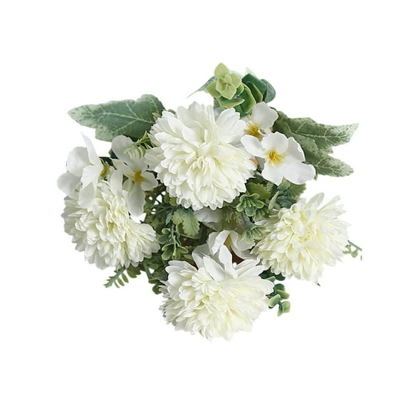 Fesfesfes Chrysanthemum Arrangement Artificial Silk Flower Display Hotel Lobby Decor Photoshoot Props Wedding Arch Decoration Bundle