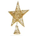thumbnail image 4 of Parte superior del árbol de Navidad dorado de 12/15/20cm, estrella de hierro para árbol de adornos de árbol de Navidad, decoración de fiesta de año nuevo, Navidad, Papá Noel, Kerst,, 4 of 4