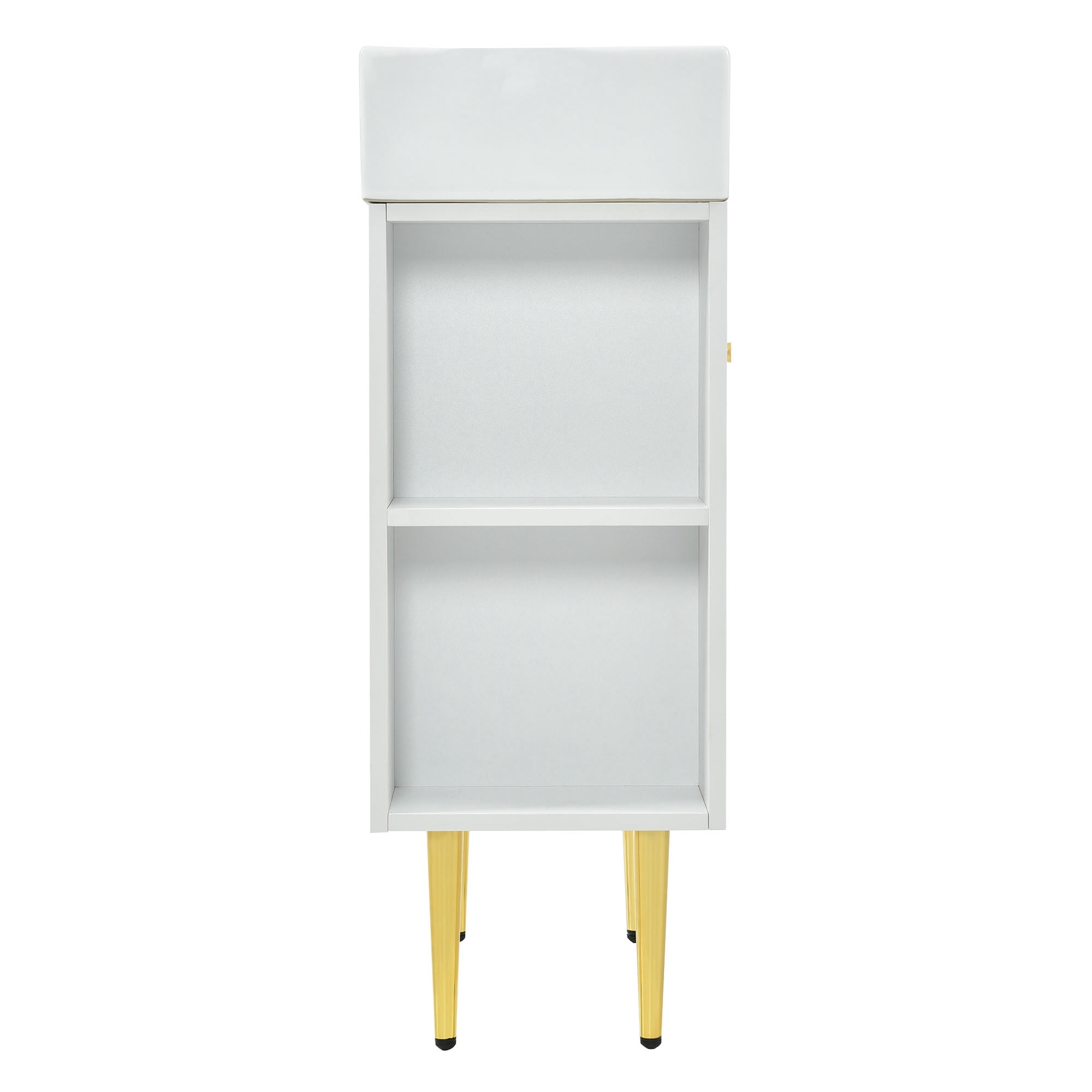 Harper & Bright Designs Bathroom Vanity with Sink Combo, 1 Door, Assembled, White