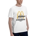 thumbnail image 2 of Mcdonald'S Logo Men'S Basic Short Sleeve T-Shirt Fashionable White Small, 2 of 8