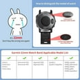 thumbnail image 5 of AIYOCK Compatible with Garmin Fenix 6/6 Pro/5/5 Plus Band, 22mm Unisex Silicone Watch Band for Forerunner 935/Approach S60, 5 of 6