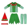 thumbnail image 2 of BELOVING Kids Christmas Elf Costume Set Dress up for Festival Stage Performance Party M, 2 of 10