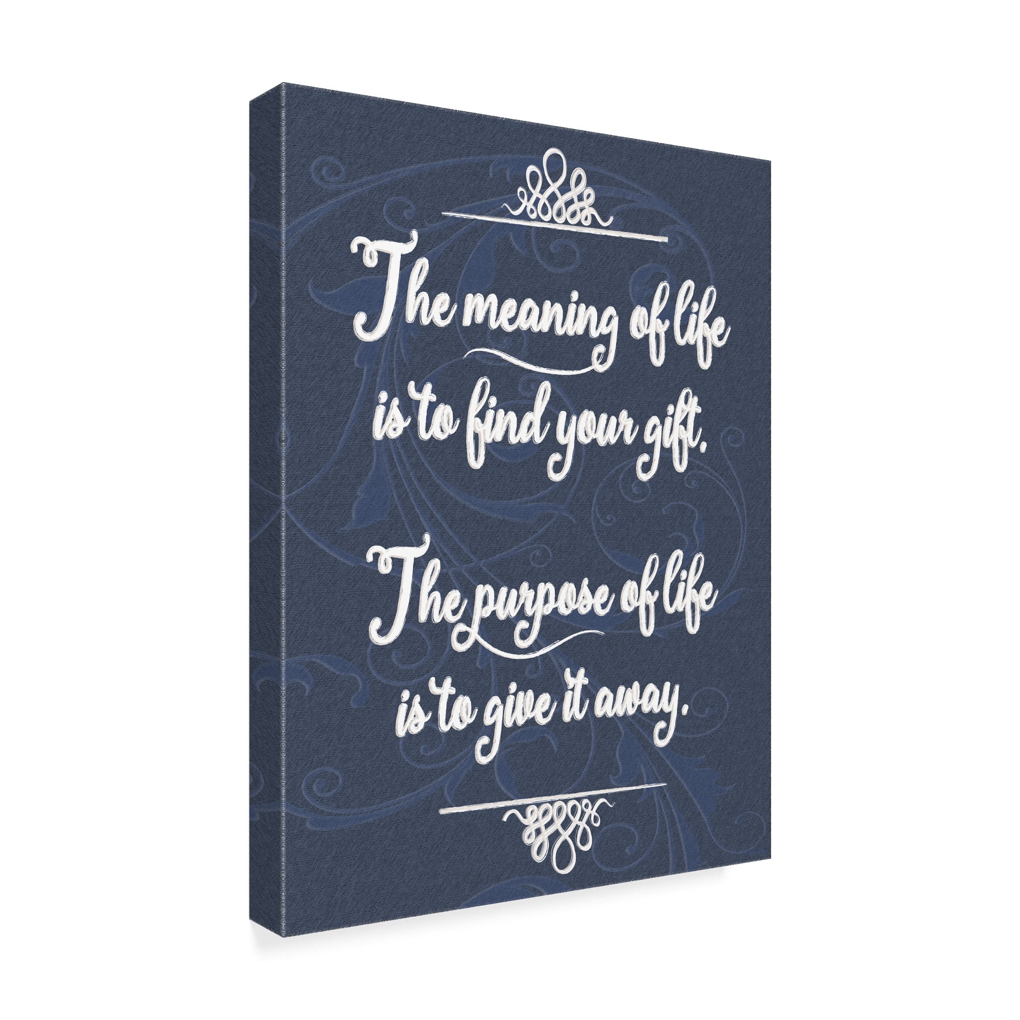 Meaning Of Life Distressed' Canvas Art by Leslie Wing