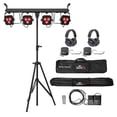 thumbnail image 1 of Chauvet DJ 4BAR LT QUAD BT Wireless Bluetooth Wash Light+Stand+Case+2 Headphones, 1 of 3
