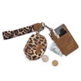 thumbnail image 4 of Wrangler Women's Western Dual Pouch Wristlet Wallet - Embroidered Boot Scroll Design with Zippered Card Holder, Leopard-Brown, 4 of 7