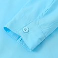 thumbnail image 5 of enyan T Shirts for Boys Uniform Shirts for Boys Solid Color Button Down Long Sleeve Back to School Polo Shirt Sky Blue,7-8 Years, 5 of 7